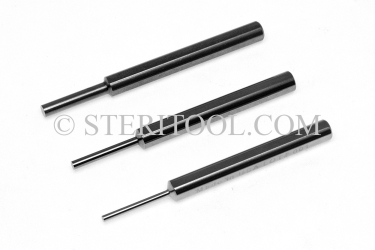 #10208 - SET: 5 pc Inch Stainless Steel Punch Set 3/32" ~ 1/4". 3.5"(87mm) OAL. punch, punches, stainless steel, fabrication